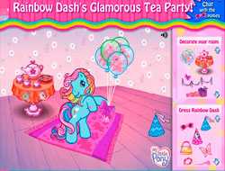 Trò chơi My Littel Pony: Raibow Dash`s Glamorous Tea Party online.
