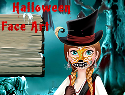 Trò chơi Cold Heart: Số liệu về khuôn mặt của Anna cho Halloween online.