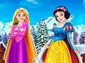 Trò chơi Rapunzel And Snow White Winter Dress Up