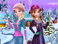 Trò chơi Elsa and Anna Winter Dress Up
