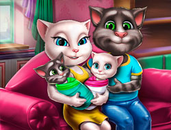 Trò chơi Angela Ngày Gia đình Twins  online.