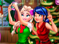 Trò chơi Ladybug And Elsa Xmas Selfie