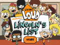 Trò chơi The Loud House: Lincolns List  