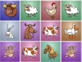 Trò chơi Farm animals matching puzzles