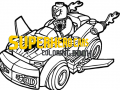 Trò chơi Superhero Cars Coloring Book