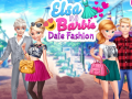 Trò chơi Elsa and Barbie Date Fashion