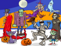 Trò chơi Find 5 Differences Halloween
