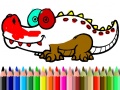 Trò chơi Back To School: Aligator Coloring