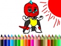 Trò chơi Back To School: Mask Boy Coloring