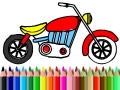 Trò chơi Back To School: Motorbike Coloring