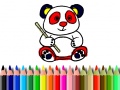 Trò chơi Back To School: Panda Coloring