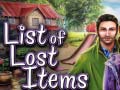 Trò chơi List of Lost Items