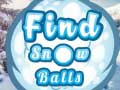 Trò chơi Find Snow Balls