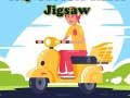 Trò chơi City Scooter Rides Jigsaw