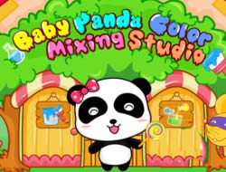 Trò chơi Studio trộn màu gấu trúc cho bé  online.