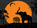 Trò chơi Elephant Silhouette Jigsaw