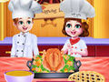 Trò chơi Chef Twins Thanksgiving Dinner Cooking