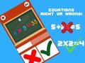 Trò chơi Equations Right or Wrong