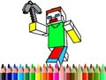 Trò chơi Back to School: Minecraft Coloring