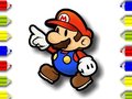 Trò chơi Back To School  Mario Coloring