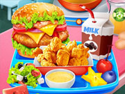 Trò chơi Nhà sản xuất bữa trưa ở trường  online.