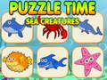 Trò chơi Puzzle Time Sea Creatures