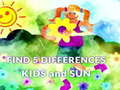 Trò chơi Find 5 Differences Kids and Sun