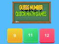 Trò chơi Guess number Quick math games