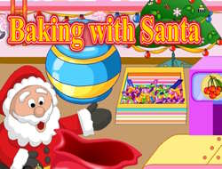 Trò chơi Làm bánh với ông già Noel  online.