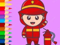 Trò chơi Coloring Book: Fireman