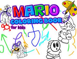 Trò chơi Sách tô màu Mario cho trẻ em  online.