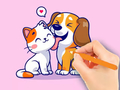 Trò chơi Coloring Book: Dog And Cat