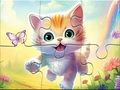 Trò chơi Jigsaw Puzzle: Kitten With Butterfly