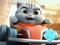 Trò chơi Jigsaw Puzzle: Cat Racing Driver