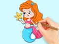 Trò chơi Coloring Book: Beautiful Mermaid Princess