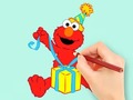 Trò chơi Coloring Book: Elmo Gift
