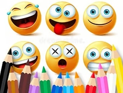 Trò chơi Sách tô màu: Biểu tượng cảm xúc vui nhộn  online.