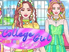 Trò chơi College Girl Coloring Dress Up