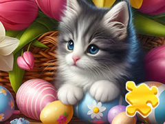 Trò chơi Jigsaw Puzzle: Easter Cat
