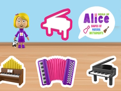 Trò chơi World of Alice Shapes of Musical Instruments