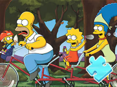 Trò chơi Jigsaw Puzzle: Simpson Family Riding