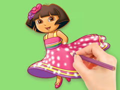 Trò chơi Coloring Book: Dora Prepare Party