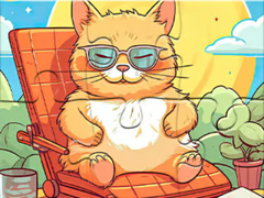 Trò chơi Jigsaw Puzzle: Enjoying Cat