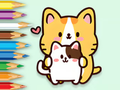 Trò chơi Coloring Book: Hugging Cat