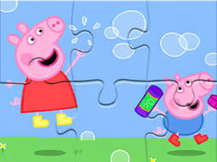 Trò chơi Jigsaw Puzzle: Peppa Pig Blow Bubbles
