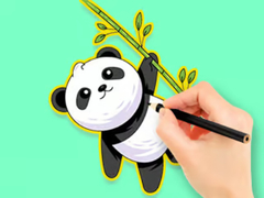 Trò chơi Coloring Book: Panda Eat Bamboo