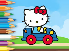 Trò chơi Coloring Book: Hello Kitty Driving Car