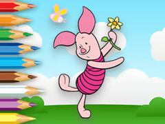Trò chơi Coloring Book: Piglet Holds Toy Windmill