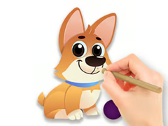 Trò chơi Coloring Book: Dog With Toy
