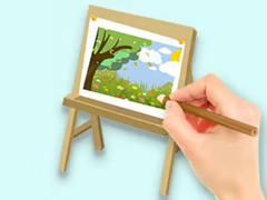 Trò chơi Coloring Book: Paysage Drawing Board
